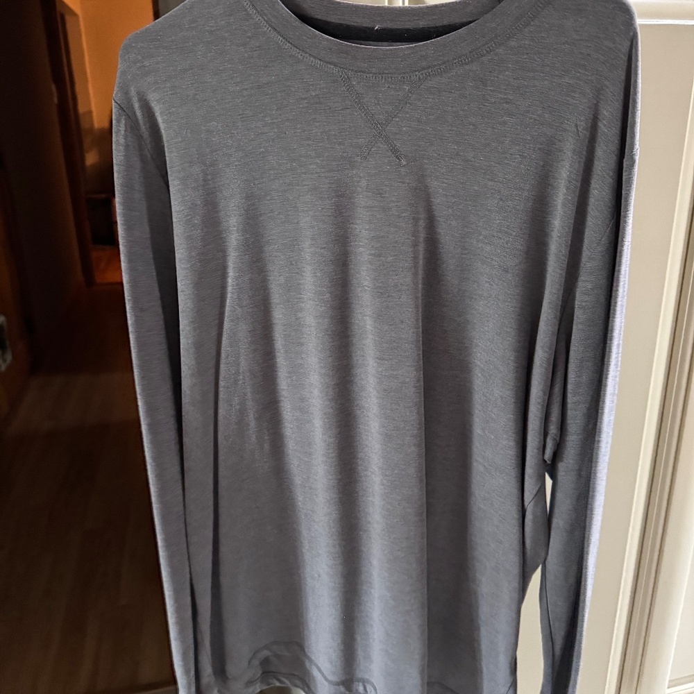 Free Fly Bamboo Flex Long Sleeve - Heather Graphite - L